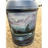 Image 3 : Painted Metal Cream Can
