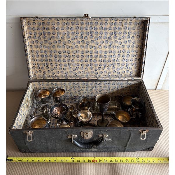 Case of Vintage Silver-Plated Items