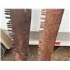 Image 3 : (2) Vintage/Antique Logging Saws