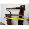 Image 2 : (2) Vintage Crosscut Logging Saw Blades w/ Wooden Handles
