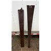 Image 1 : (2) Vintage Logging Saw Blades, 52.5”
