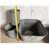 Image 1 : (3) Galvanized Metal Items Lot