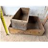 Image 5 : Vintage Wooden Ironing Board and (2) Wooden Crates/Boxes
