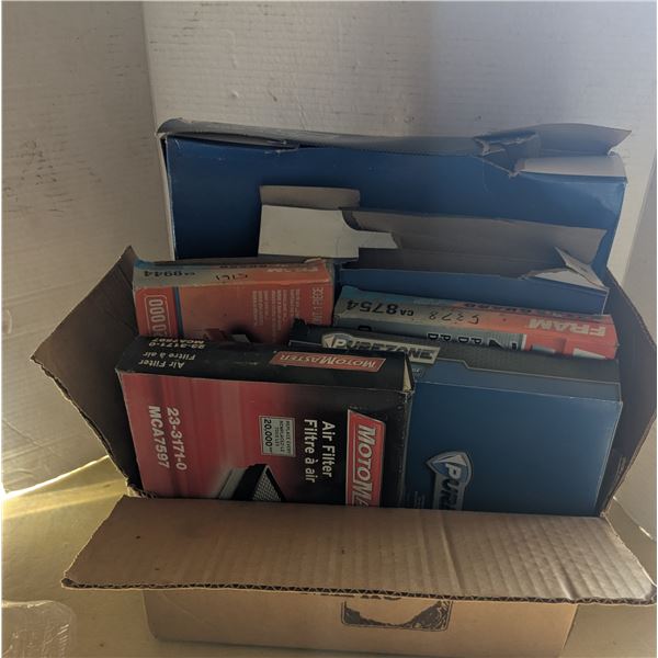 Box of 6 assorted air filters