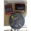Image 1 : Vehicle accessories, new in box, Trunk organizer, 14" steering wheel covers, replacement mirror