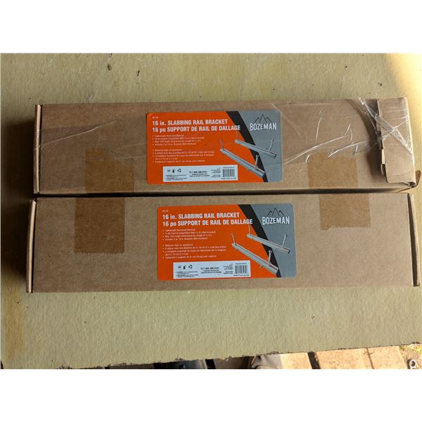 2 packs 16" slabbing brackets, new in box
