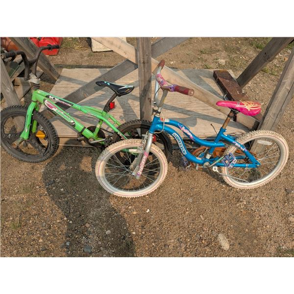 2 youth bicycles, Kawasaki and Supercycle