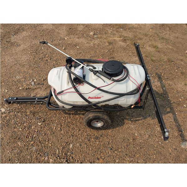 Towbehind electric weed sprayer, 40" wide