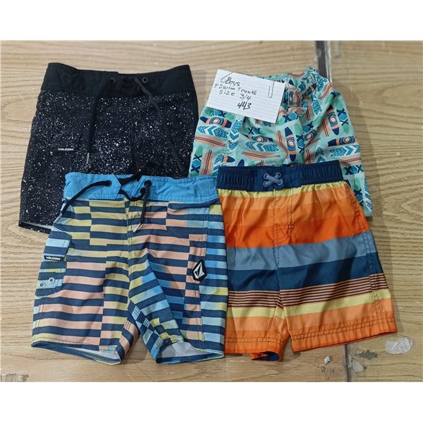 4 Swim Trunks Size 3-4 (Boy)