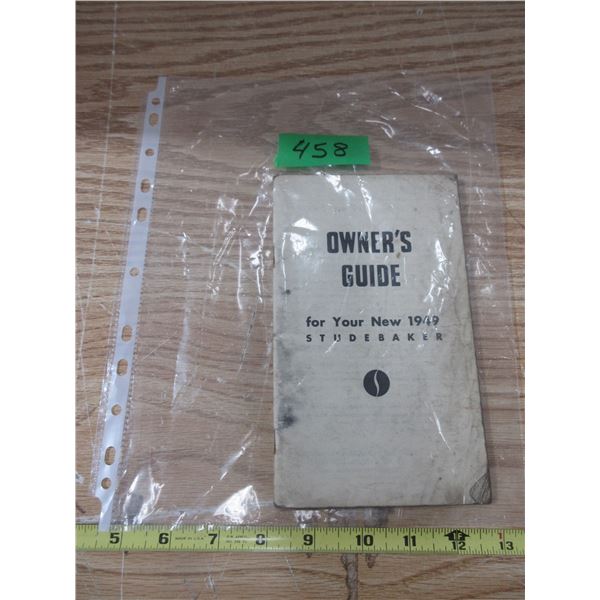1949 StudeBaker Owners Guide