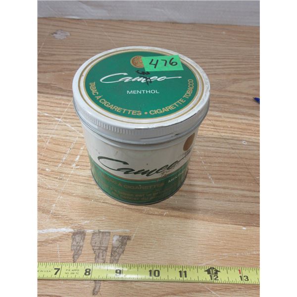 Tabacco Tin with Gun Black Powder