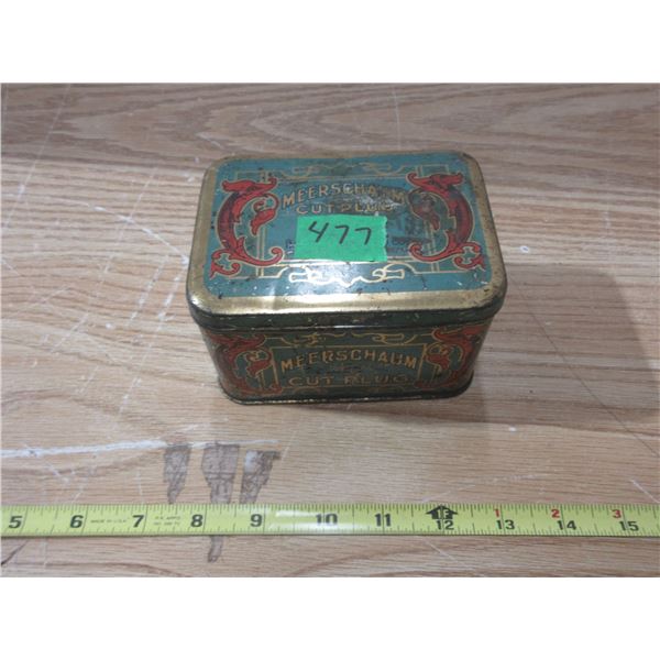 Tabcco Tin with Various Brass