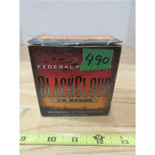 Full Box 20 ga Shot Gun Shells 3'' 25 Total Federal Premium Black Cloud FS Steel