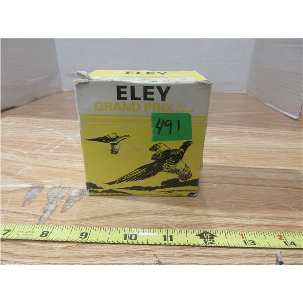 Full Box 20 ga Shot Gun Shells 2 1/2 (25 Total) Eley Grand Prix Vintage Box