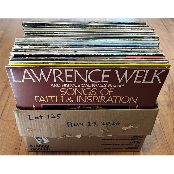 Box of 50 Vinyl LP records. Faith based. Choir. Gospel.