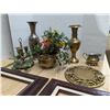 Image 2 : Home Decor- Picture frames (26x16"), brass vases, candle holder, etc