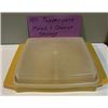 Image 1 : Vintage Tupperware Container for Meat & Cheese Divided Storage with Lid