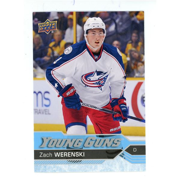 2016-17 UD Series One ZACH WERENSKI Young Guns #224
