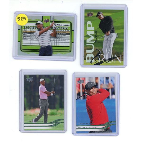 (4) 2026 Upper Deck TIGER WOODS Golf Cards