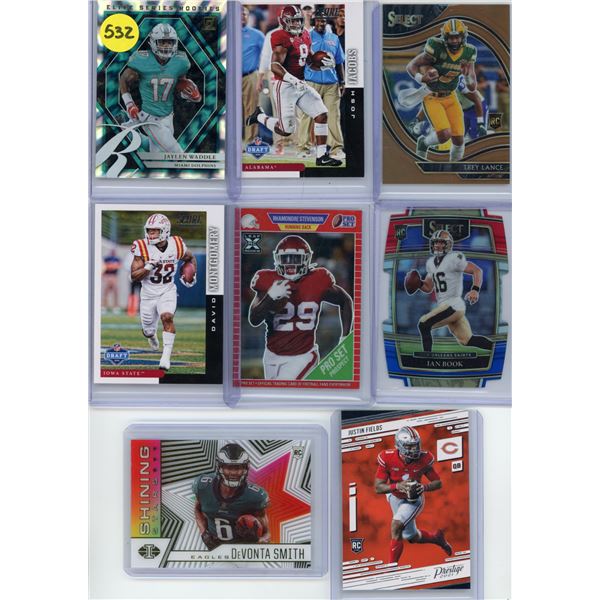 (8) 2019 & 2021 NFL Rookie Cards
