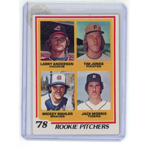 1978 Topps Rookie Pitchers (Jack Morris Rookie Card) #703