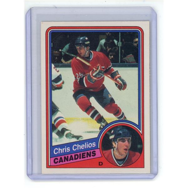 1984-85 OPC CHRIS CHELIOS Rookie Card #259
