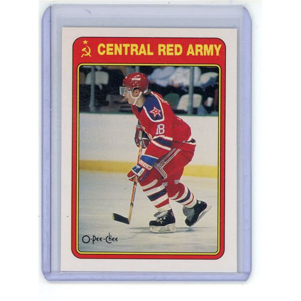 1990-91 OPC SERGEI FEDOROV Central Red Army Rookie Card #19R