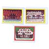 Image 1 : (3) 1973-74 Topps Team Photo Cards – #94 Buffalo Sabres, #96 Chicago Black Hawks, #101 NY I
