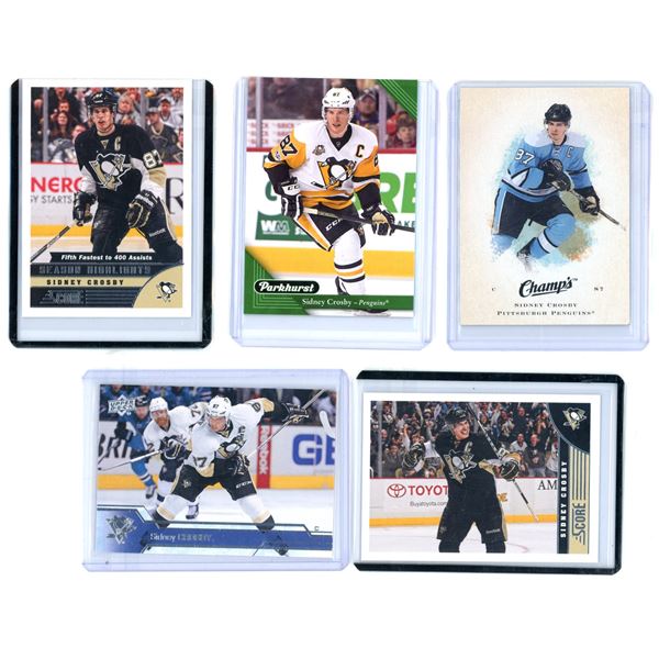 (5) SIDNEY CROSBY Hockey Cards