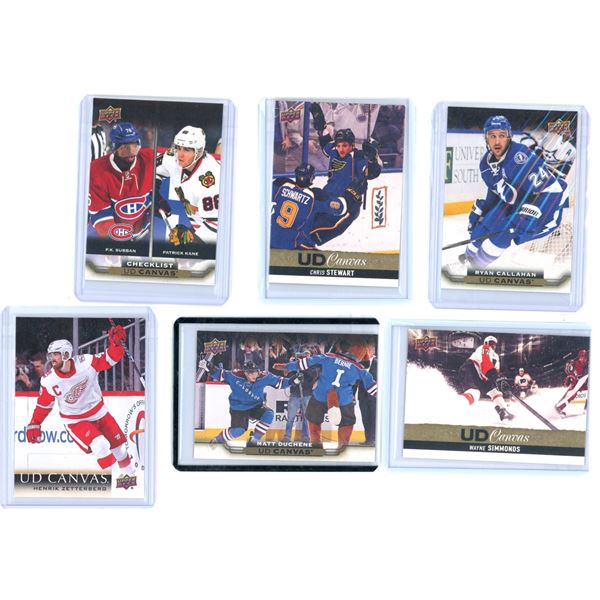 (6) Upper Deck Canvas Cards