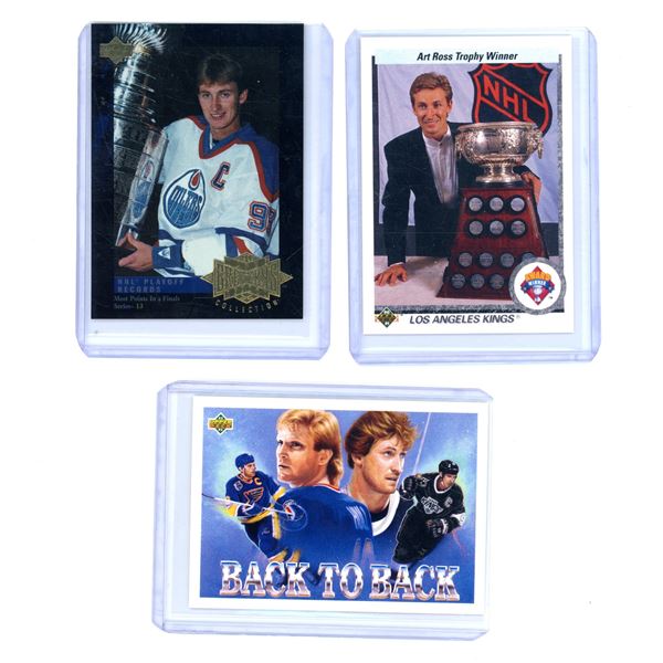 (3) 1990’s WAYNE GRETZKY Hockey Cards