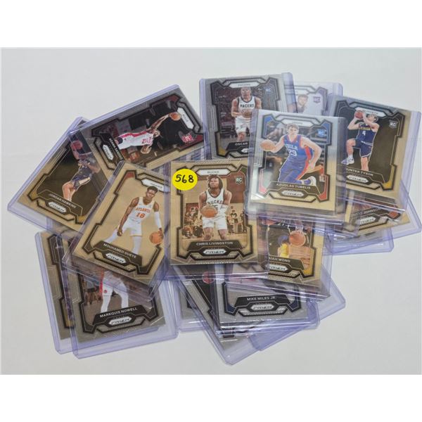 (25) 2023-24 Panini Prizm Basketball Rookie Cards