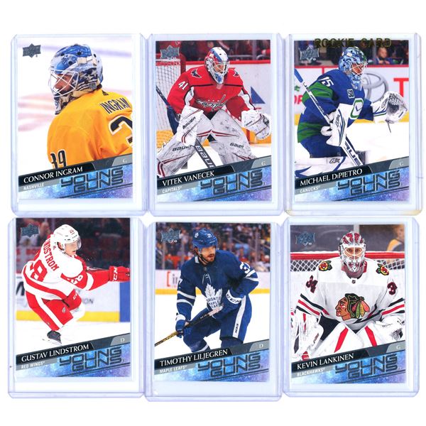 (6) 2020-21 UD Young Guns Goalies and Defensemen