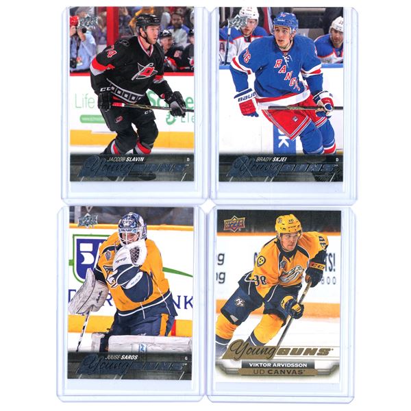 (4) 2015-16 UD Young Guns NHL Hockey Cards