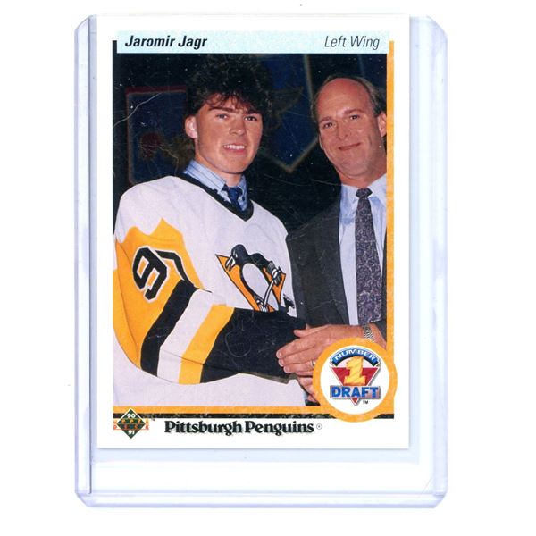 1990-91 Upper Deck JAROMIR JAGR Draft Pick Rookie Card #356