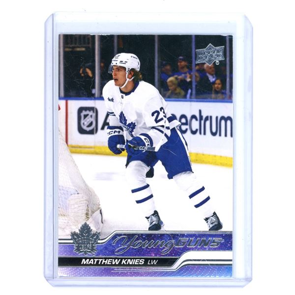 2023-24 Upper Deck MATTHEW KNIES Young Guns Rookie Card #222
