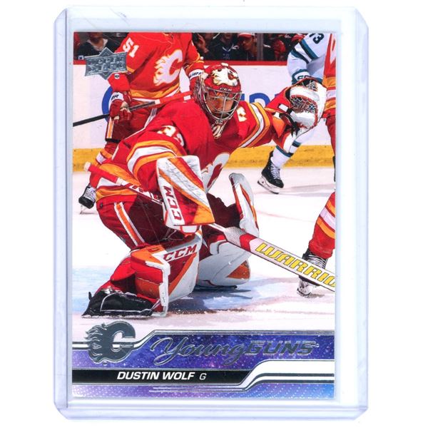 2023-24 Upper Deck DUSTIN WOLF Young Guns Rookie Card #210