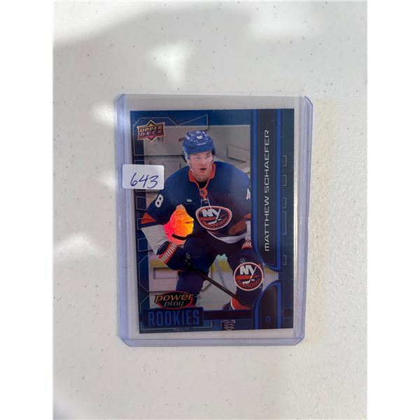 Matthew Schaefer - Rookie Card