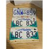 Image 1 : Pair of Manitoba License Plates, BC License Plate