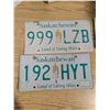 Image 3 : (4) Saskatchewan License Plates