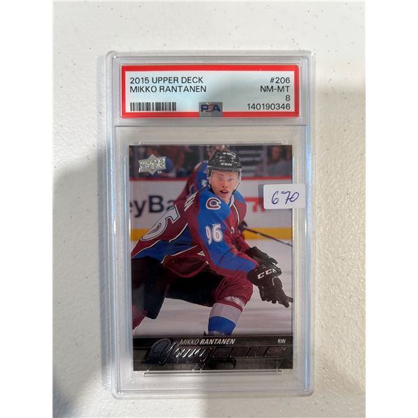 Mikko Rantanen - Young Guns Rookie Card - Graded Near Mint / Mint