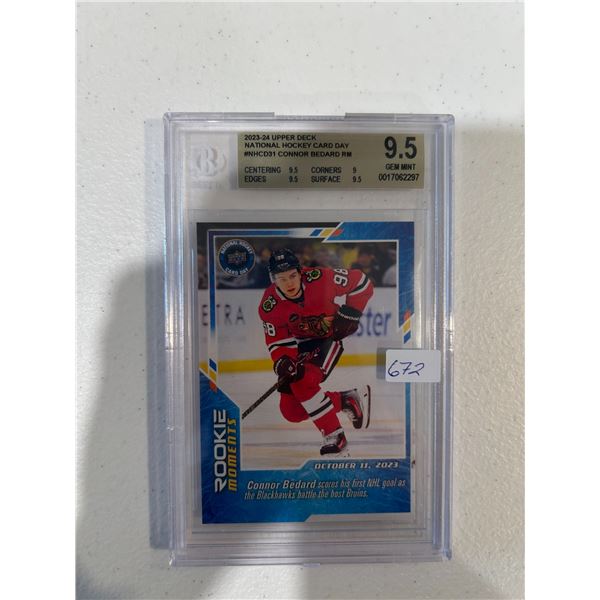 Connor Bedard - Rookie Card - Graded Gem Mint