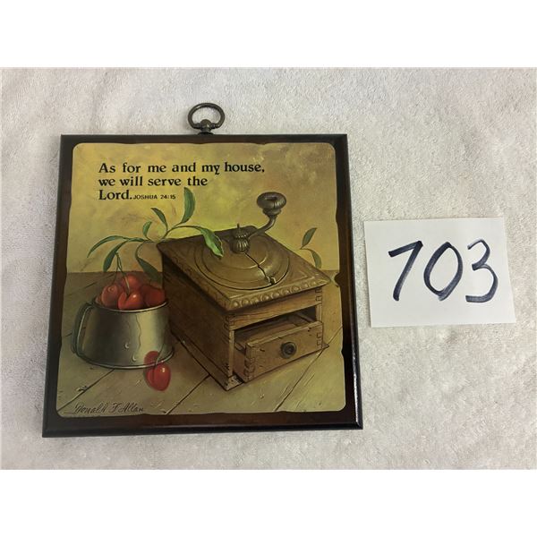 Wall Plaque "As For Me And My House"