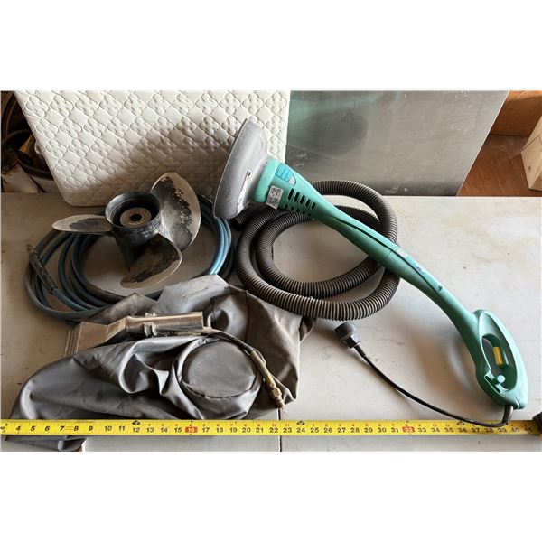 Boat propeller, Hoses, etc.