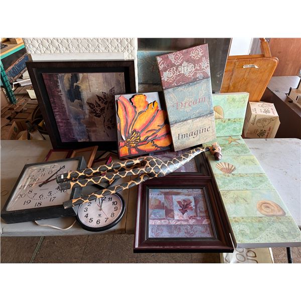 Lot of Pictures and Wall Hangings.