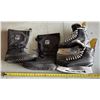 Image 1 : Snowlion Snow Shoes Size 10 and Bauer Skies Boot Size 13.5.