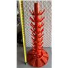 Image 1 : Orange Multi-ties Plastic Bottle Drying Rack.