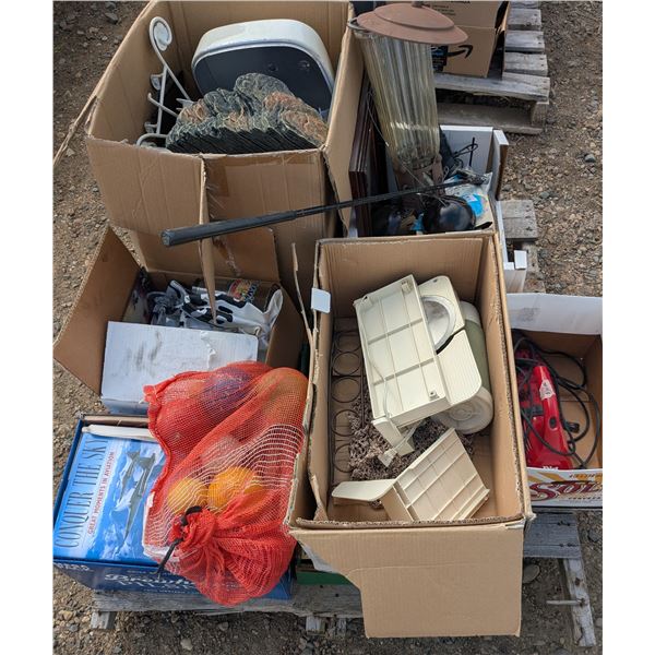 Mixed pallet lot- kitchenware, books, housewares, etc