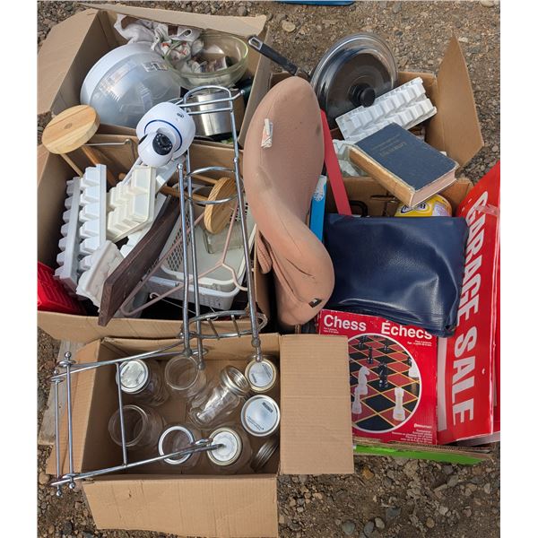 Mixed pallet lot- kitchenware, canning jars, etc
