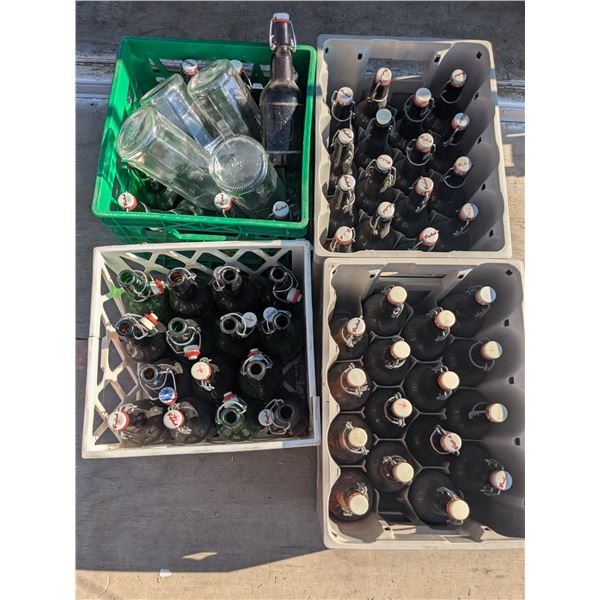Vintage Resealable Glass Bottle Lot